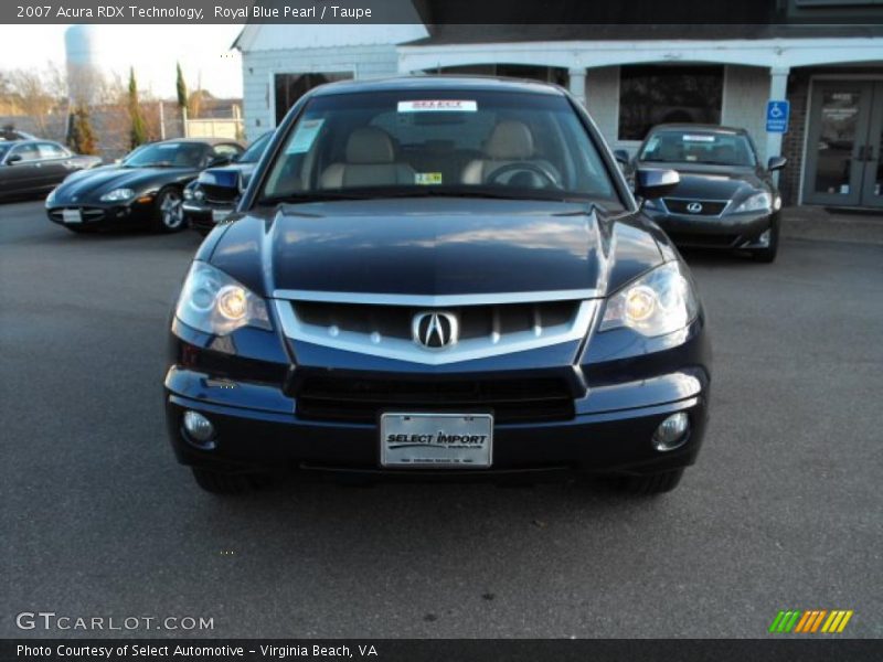 Royal Blue Pearl / Taupe 2007 Acura RDX Technology