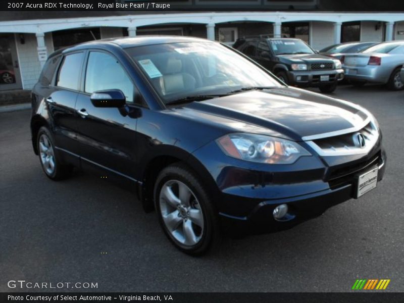 Royal Blue Pearl / Taupe 2007 Acura RDX Technology