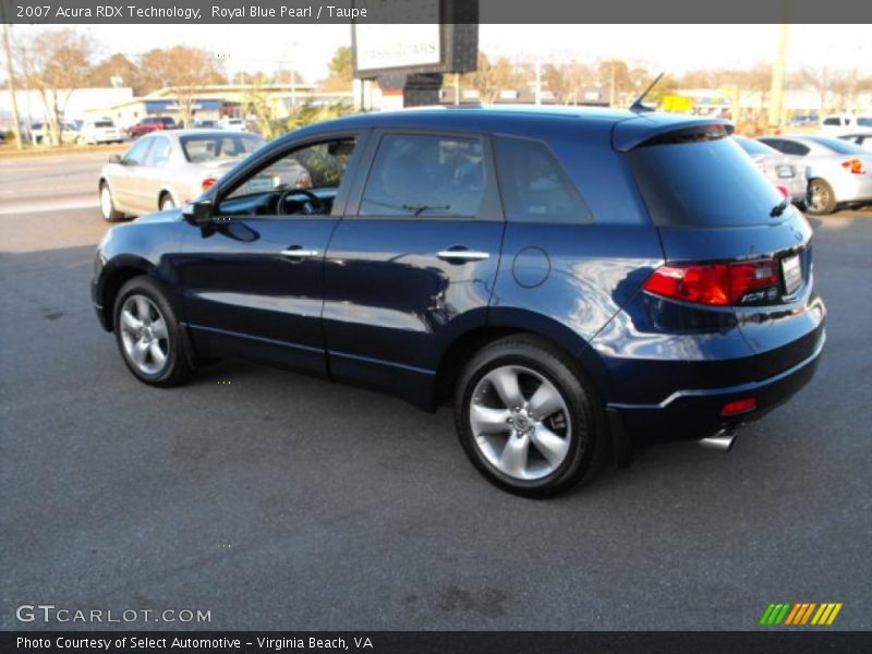 Royal Blue Pearl / Taupe 2007 Acura RDX Technology