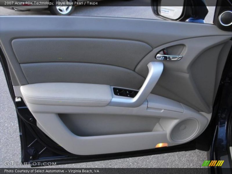 Royal Blue Pearl / Taupe 2007 Acura RDX Technology