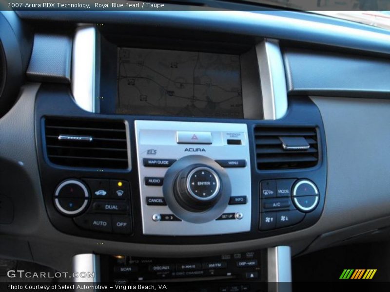 Royal Blue Pearl / Taupe 2007 Acura RDX Technology