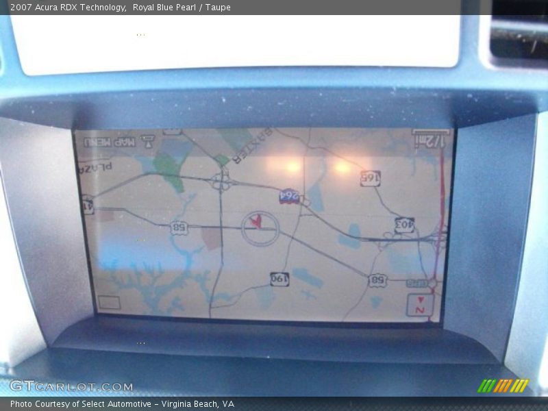 Royal Blue Pearl / Taupe 2007 Acura RDX Technology