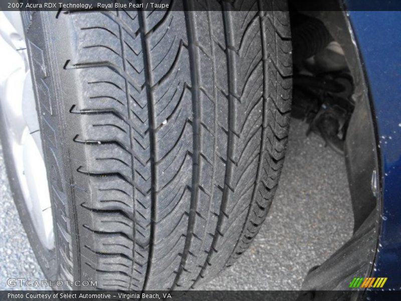 Royal Blue Pearl / Taupe 2007 Acura RDX Technology