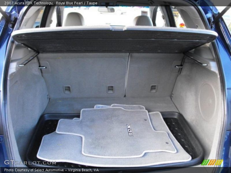 Royal Blue Pearl / Taupe 2007 Acura RDX Technology