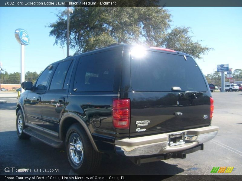 Black / Medium Parchment 2002 Ford Expedition Eddie Bauer
