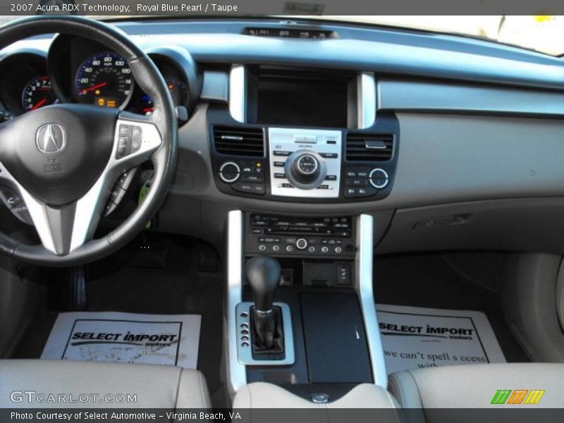 Royal Blue Pearl / Taupe 2007 Acura RDX Technology