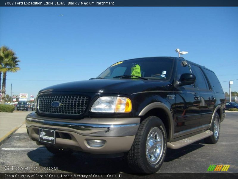 Black / Medium Parchment 2002 Ford Expedition Eddie Bauer