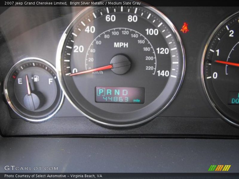 Bright Silver Metallic / Medium Slate Gray 2007 Jeep Grand Cherokee Limited