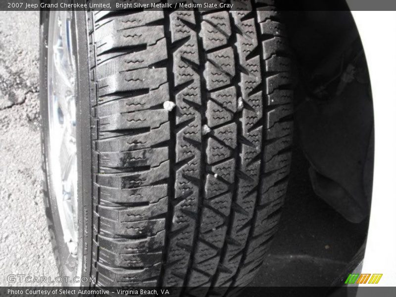 Bright Silver Metallic / Medium Slate Gray 2007 Jeep Grand Cherokee Limited