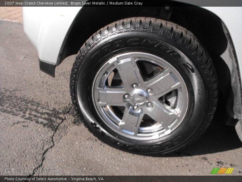 Bright Silver Metallic / Medium Slate Gray 2007 Jeep Grand Cherokee Limited
