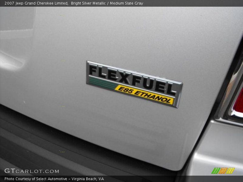 Bright Silver Metallic / Medium Slate Gray 2007 Jeep Grand Cherokee Limited