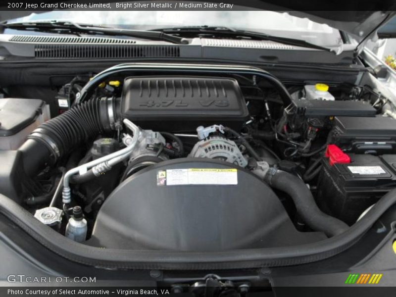 Bright Silver Metallic / Medium Slate Gray 2007 Jeep Grand Cherokee Limited