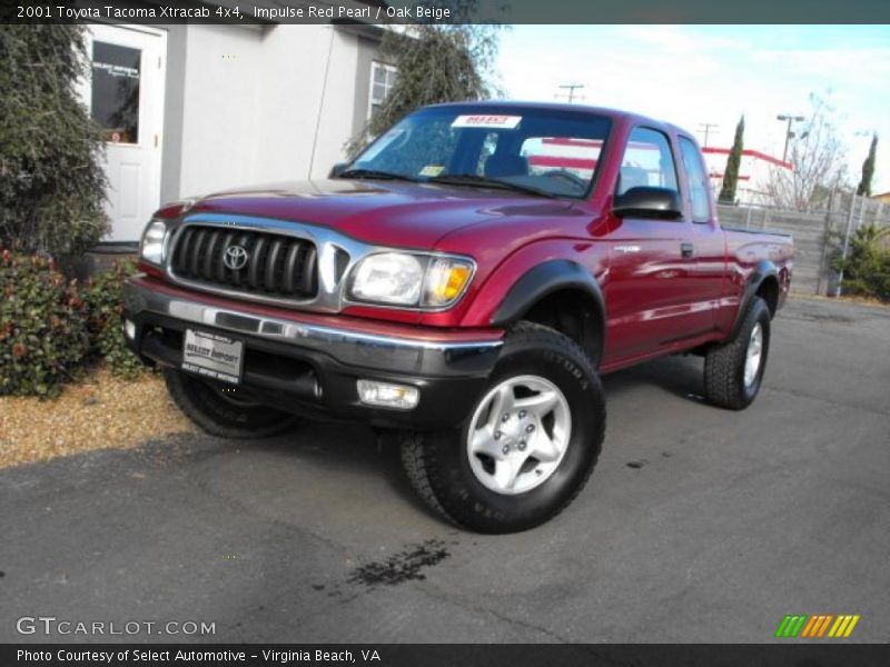 Impulse Red Pearl / Oak Beige 2001 Toyota Tacoma Xtracab 4x4