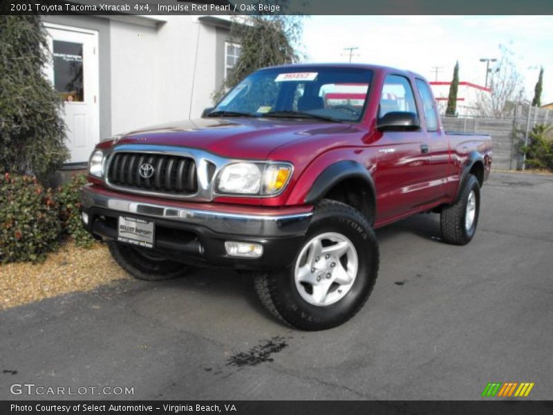 Impulse Red Pearl / Oak Beige 2001 Toyota Tacoma Xtracab 4x4