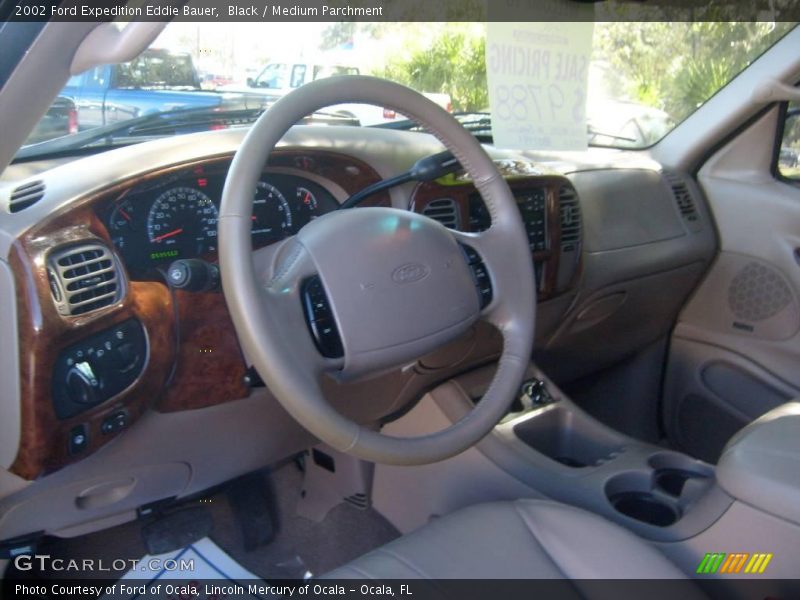 Black / Medium Parchment 2002 Ford Expedition Eddie Bauer