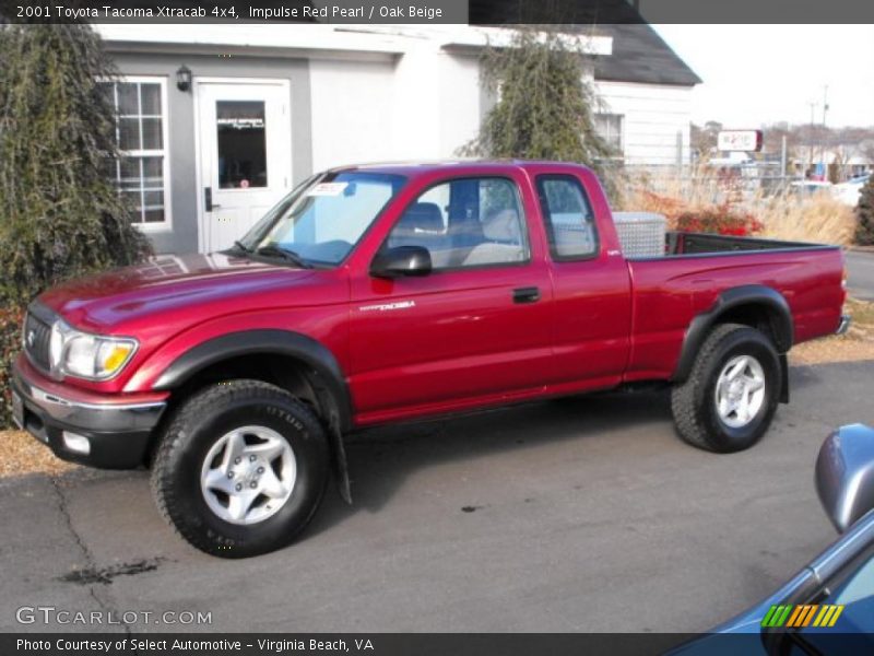 Impulse Red Pearl / Oak Beige 2001 Toyota Tacoma Xtracab 4x4