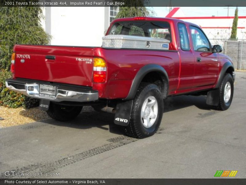 Impulse Red Pearl / Oak Beige 2001 Toyota Tacoma Xtracab 4x4