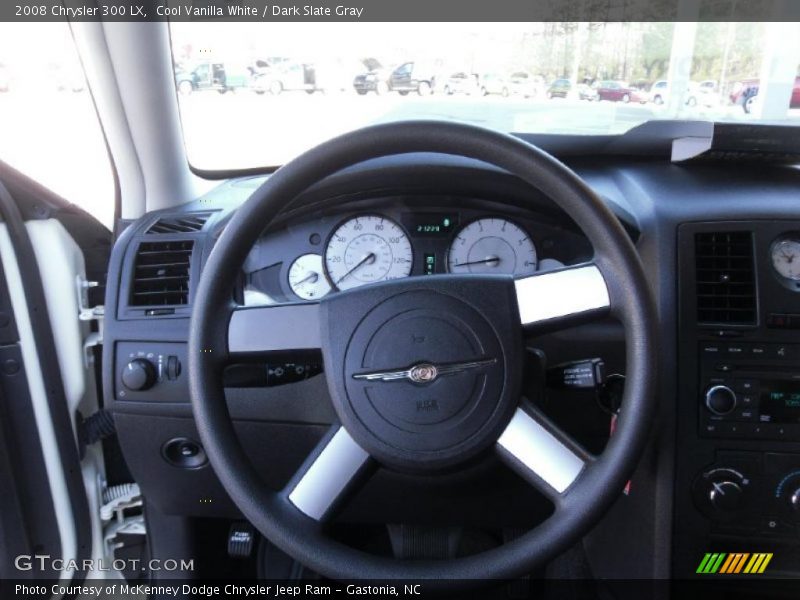 Cool Vanilla White / Dark Slate Gray 2008 Chrysler 300 LX