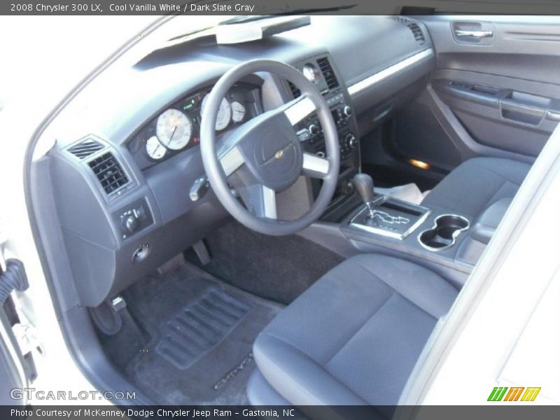 Cool Vanilla White / Dark Slate Gray 2008 Chrysler 300 LX