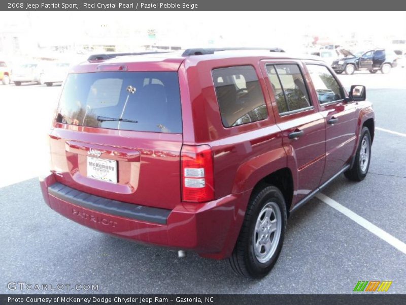 Red Crystal Pearl / Pastel Pebble Beige 2008 Jeep Patriot Sport