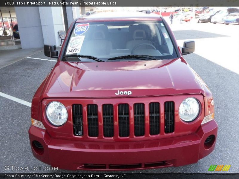 Red Crystal Pearl / Pastel Pebble Beige 2008 Jeep Patriot Sport