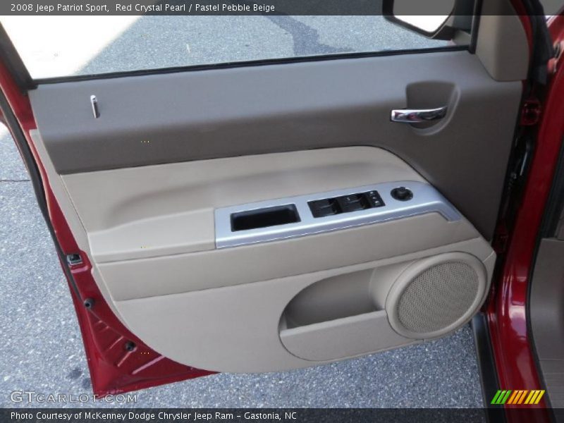 Red Crystal Pearl / Pastel Pebble Beige 2008 Jeep Patriot Sport