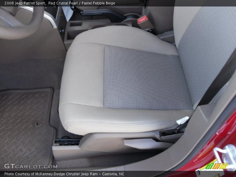 Red Crystal Pearl / Pastel Pebble Beige 2008 Jeep Patriot Sport