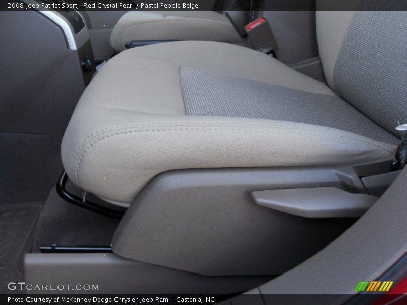 Red Crystal Pearl / Pastel Pebble Beige 2008 Jeep Patriot Sport