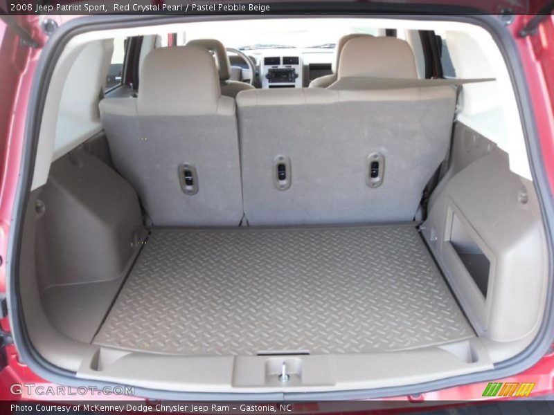 Red Crystal Pearl / Pastel Pebble Beige 2008 Jeep Patriot Sport