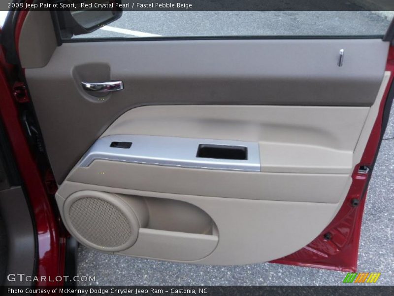 Red Crystal Pearl / Pastel Pebble Beige 2008 Jeep Patriot Sport