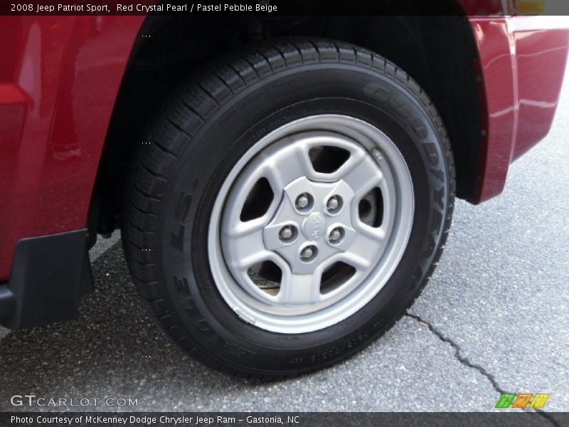 Red Crystal Pearl / Pastel Pebble Beige 2008 Jeep Patriot Sport
