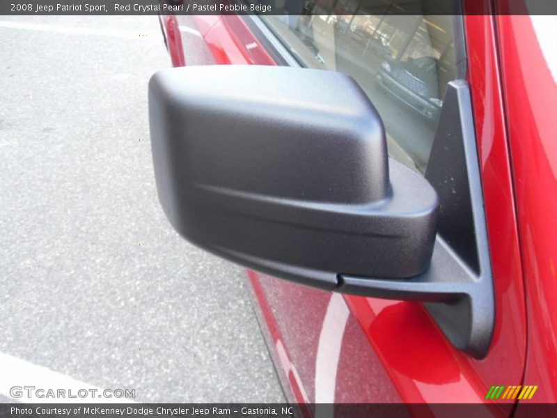 Red Crystal Pearl / Pastel Pebble Beige 2008 Jeep Patriot Sport