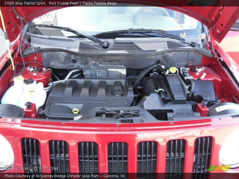 Red Crystal Pearl / Pastel Pebble Beige 2008 Jeep Patriot Sport