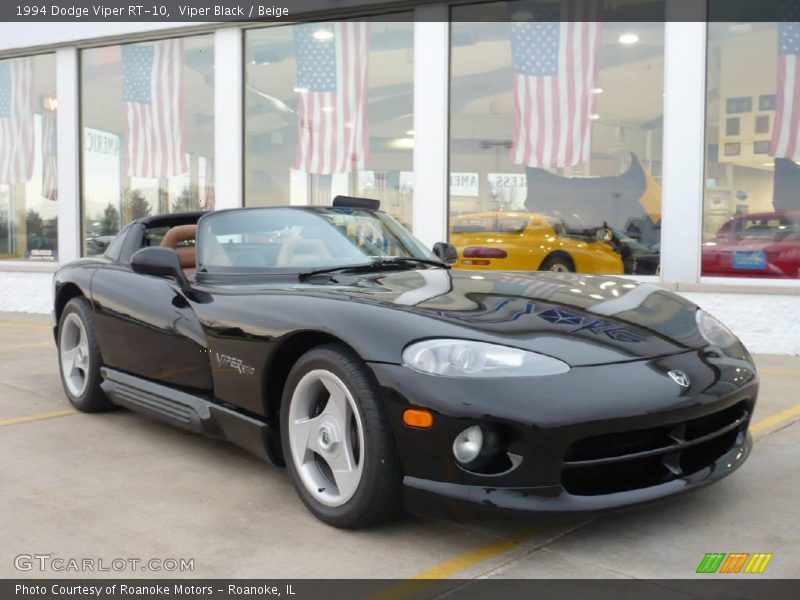 Viper Black / Beige 1994 Dodge Viper RT-10