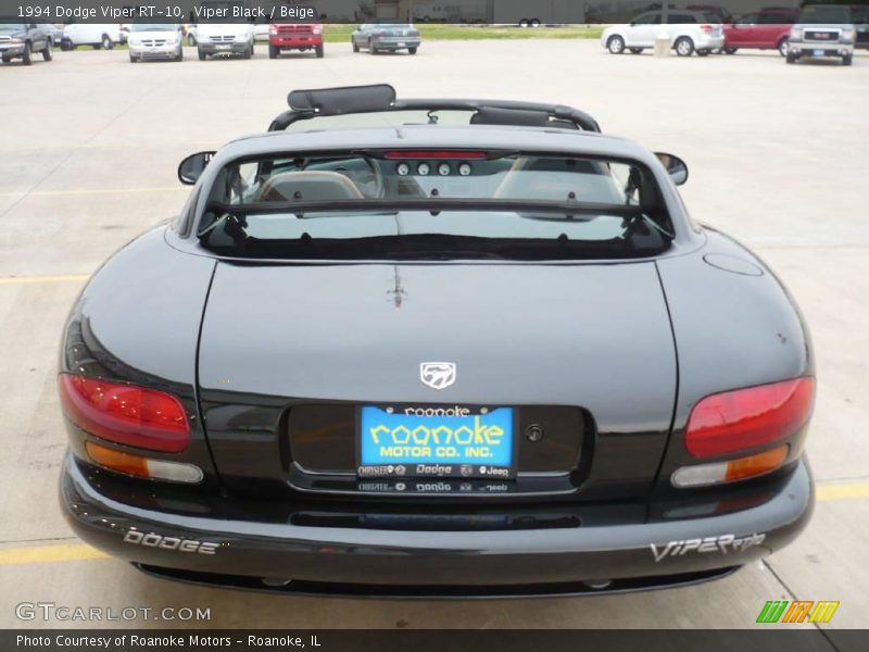 Viper Black / Beige 1994 Dodge Viper RT-10