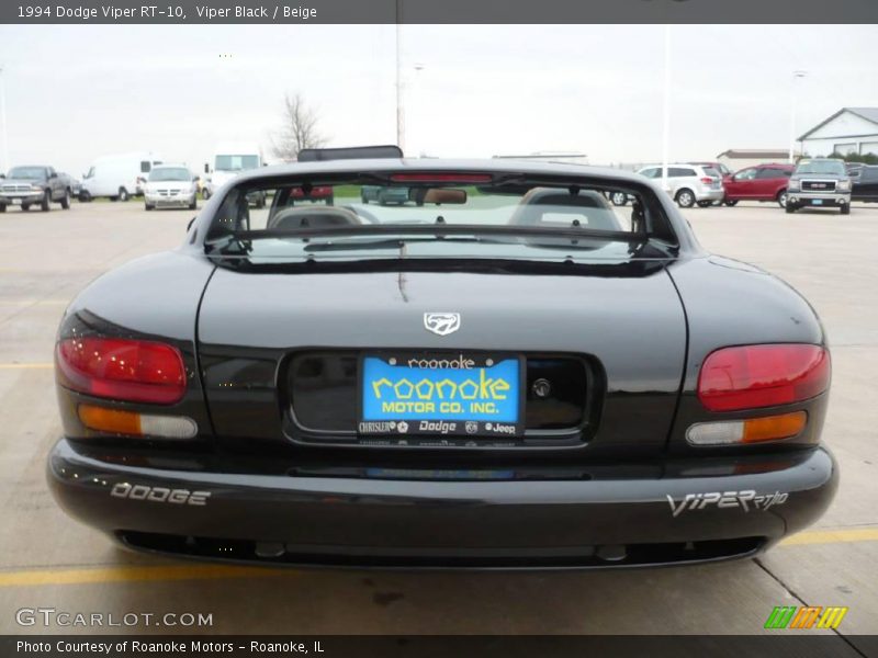 Viper Black / Beige 1994 Dodge Viper RT-10