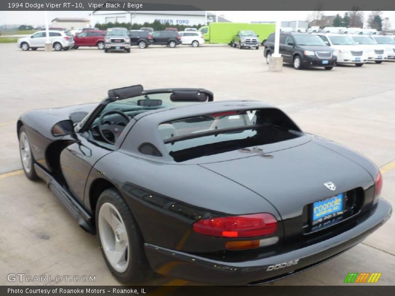 Viper Black / Beige 1994 Dodge Viper RT-10