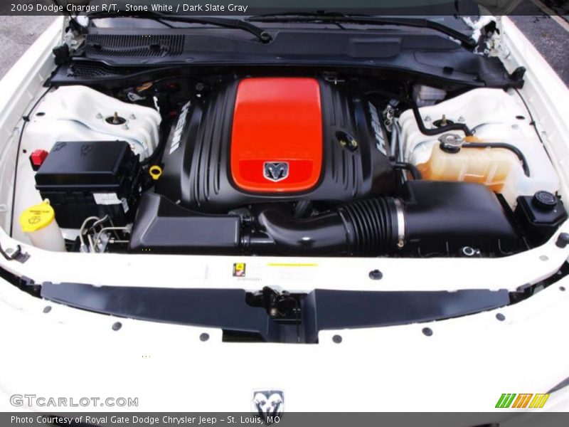 Stone White / Dark Slate Gray 2009 Dodge Charger R/T