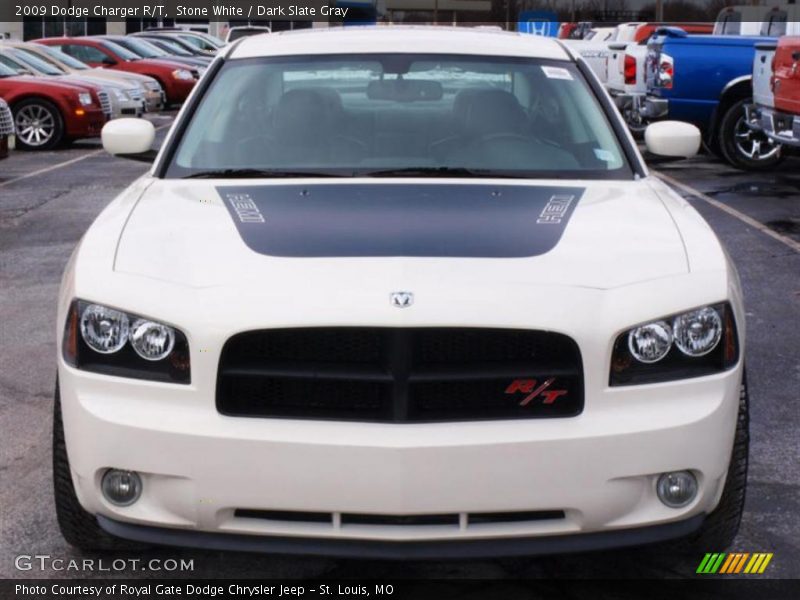 Stone White / Dark Slate Gray 2009 Dodge Charger R/T
