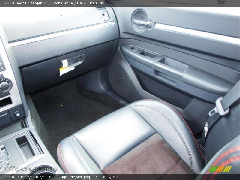 Stone White / Dark Slate Gray 2009 Dodge Charger R/T