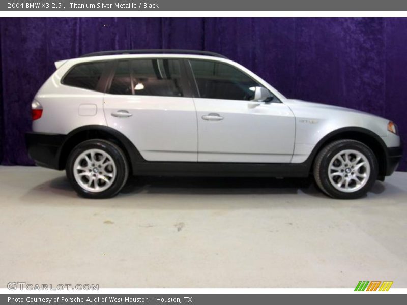 Titanium Silver Metallic / Black 2004 BMW X3 2.5i