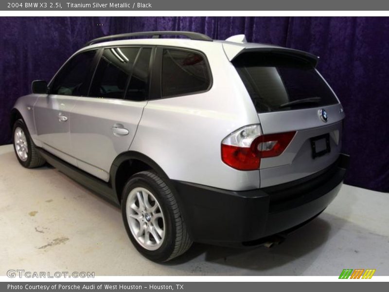 Titanium Silver Metallic / Black 2004 BMW X3 2.5i