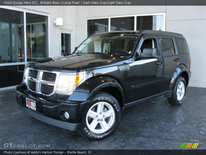 Brilliant Black Crystal Pearl / Dark Slate Gray/Light Slate Gray 2009 Dodge Nitro SLT