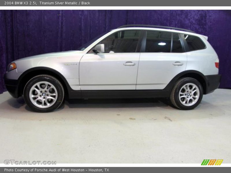 Titanium Silver Metallic / Black 2004 BMW X3 2.5i
