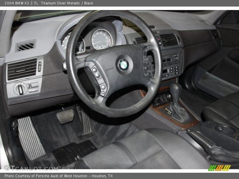 Titanium Silver Metallic / Black 2004 BMW X3 2.5i