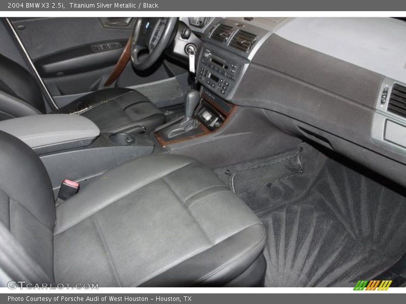 Titanium Silver Metallic / Black 2004 BMW X3 2.5i