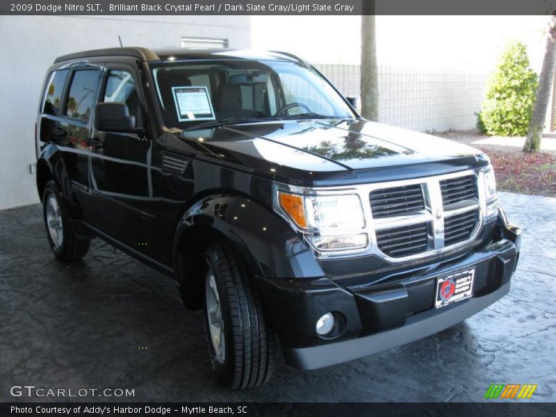 Brilliant Black Crystal Pearl / Dark Slate Gray/Light Slate Gray 2009 Dodge Nitro SLT