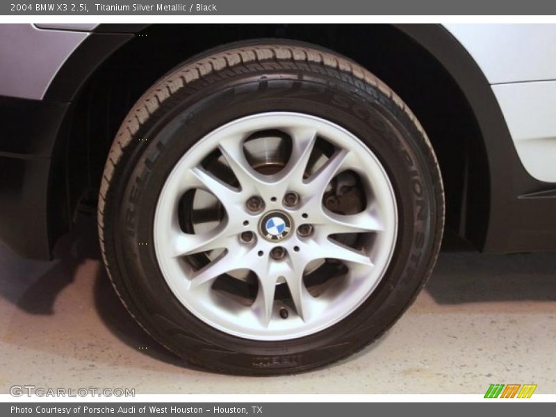 Titanium Silver Metallic / Black 2004 BMW X3 2.5i