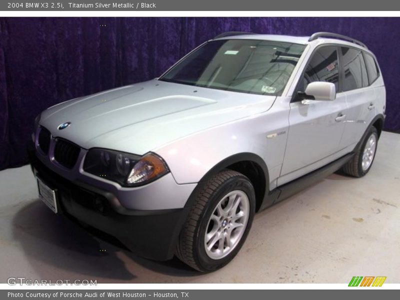 Titanium Silver Metallic / Black 2004 BMW X3 2.5i