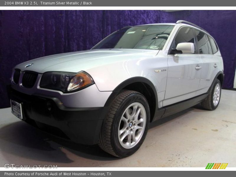 Titanium Silver Metallic / Black 2004 BMW X3 2.5i